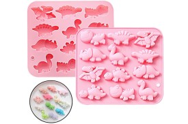 Molde silicona 12 dinosaurios (1)